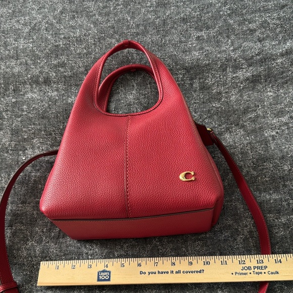 Coach Lana 23 red leather gold hardware nwt - Picture 3 of 11